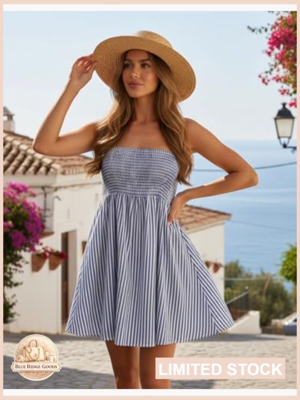 Strapless Tube Top Mini Dress Boho Beach Vacation Sundress 2025 - Picture 2 of 7